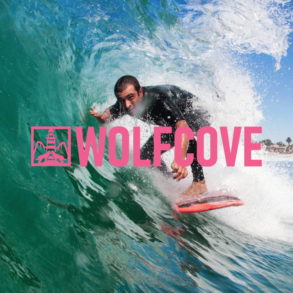 wolfcove surfing ad